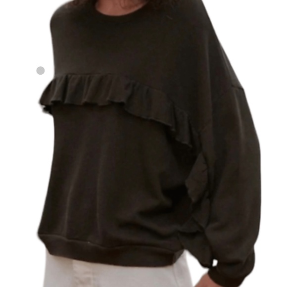 The Great.  Ruffle Sweatshirt - Size 2 - Picture 3 of 7